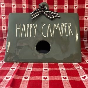 Rae dunn Happy Camper bird house